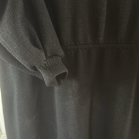 St John by Marie Gray Vintage made in USA Black Dress with Gold Trim size 8 - Picture 6 of 8